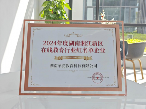 破浪AI+教育新蓝海羊驼教育荣膺湘江新区行业标杆称号(图1)