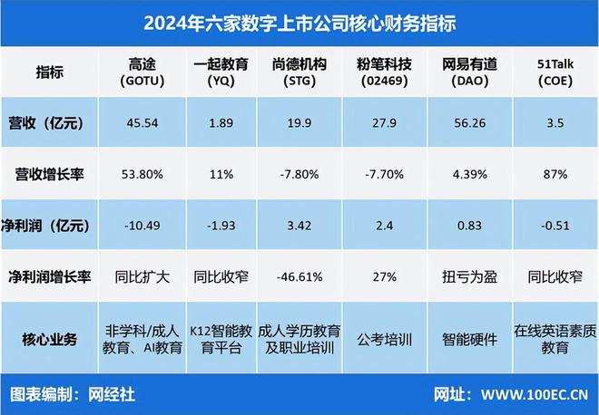 数字教育上市公司2024财报解读“规模派”与“盈利派”孰强孰弱(图2)