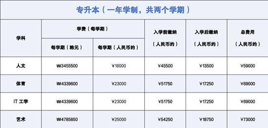 2025年韩国圣洁大学一年制中文授课专升本申请指南(图3)