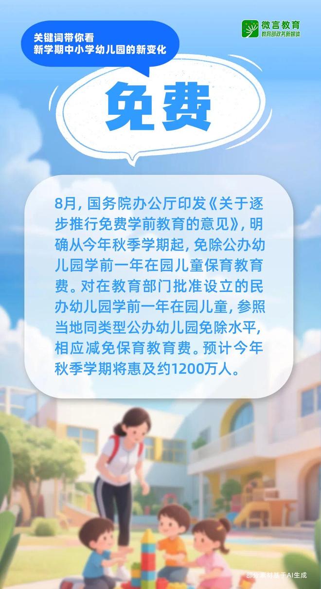 关键词带你看新学期中小学幼儿园的新变化(图1)