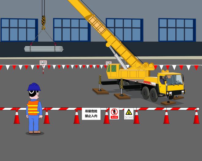 说了一万遍远离吊装作业“死亡禁区”！违规进入酿事故现场不敢回看……(图2)
